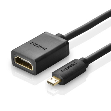 Kabel HDMI Adapterkabel - Micro HDMI 20cm Svart