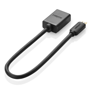 Kabel HDMI Adapterkabel - Micro HDMI 20cm Svart