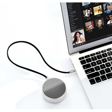 Plochý kábel AUX AUDIO 3.5mm Mini Jack 1m Silver