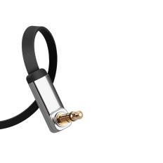 Plattkabel AUX-ljudkabel 3.5mm Mini Jack 3m Silver