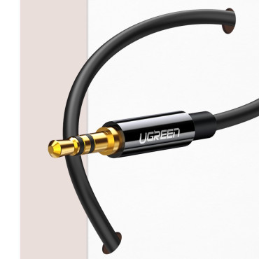 Distributer 2x kabel za slušalke AUX 3.5mm Mini Jack 25cm Black