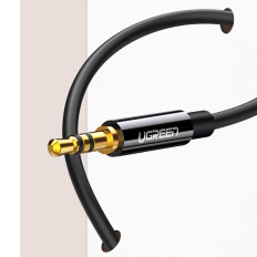 Distributer 2x kabel za slušalke AUX 3.5mm Mini Jack 25cm Black