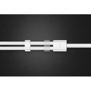 Razdelilnik slušalk 3.5mm Mini Jack Aux + stereo mikrofon 20cm srebro