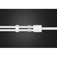 Razdelilnik slušalk 3.5mm Mini Jack Aux + stereo mikrofon 20cm srebro
