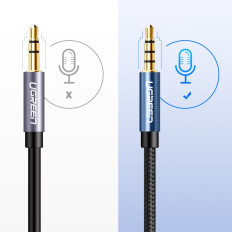 Príloha kábla kábla Kábel AUX 3.5mm Mini Jack 3M Silver