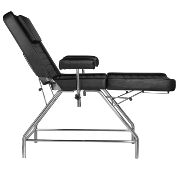 Fauteuil de tatouage Pro Ink 602 Noir — vue latérale