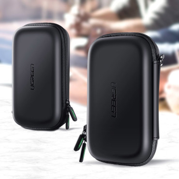 Caso de disco rígido HDD e acessórios GSM 16.5x9.5x4.5cm Preto