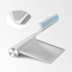 Desk adjustable stand on phone stand on white tablet