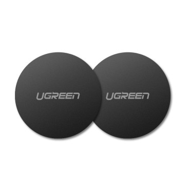 Metalen plaat voor magnetische handvatten op de telefoon Smartphone Zwart Set 2pcs.