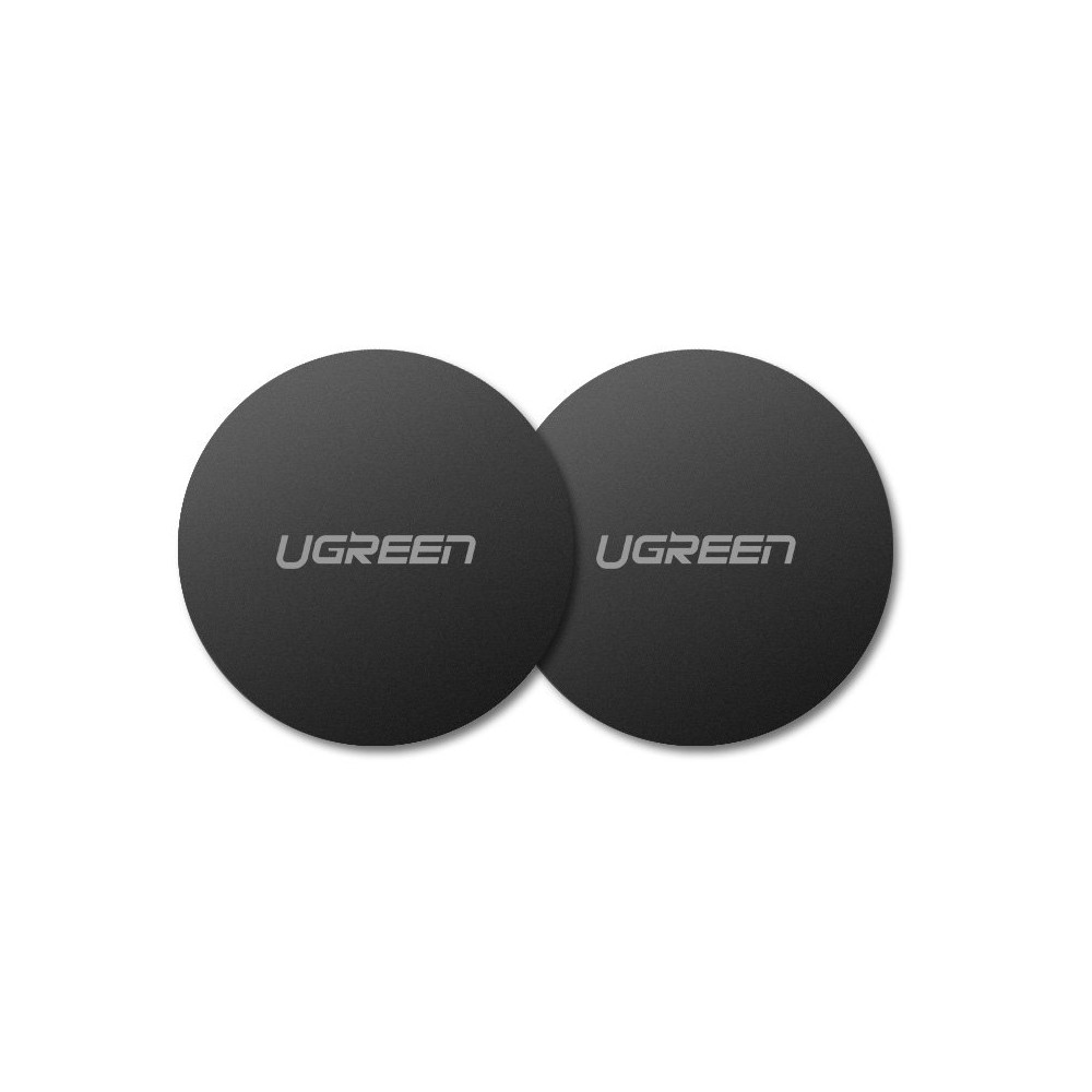Metalen plaat voor magnetische handvatten op de telefoon Smartphone Zwart Set 2pcs.