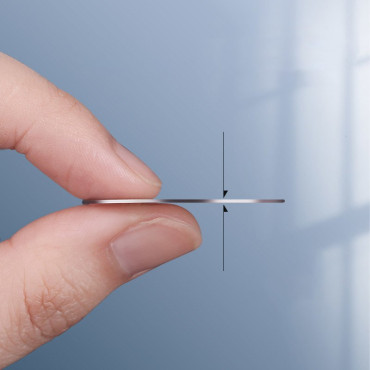 Metalen plaat voor magnetische handvatten op de telefoon Smartphone Zwart Set 2pcs.