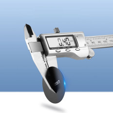 Μεταλλική πλάκα για μαγνητικές λαβές στο τηλέφωνο Smartphone Black Set 2pcs.