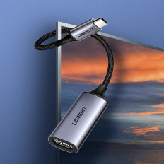 Adapterio adapterio adapteris HDMI 2.0 4K 60Hz Thunderbolt 3 Gray