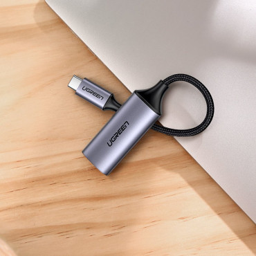Adapter Adapter Adapter za HDMI 2.0 4K 60Hz Thunderbolt 3 Gray