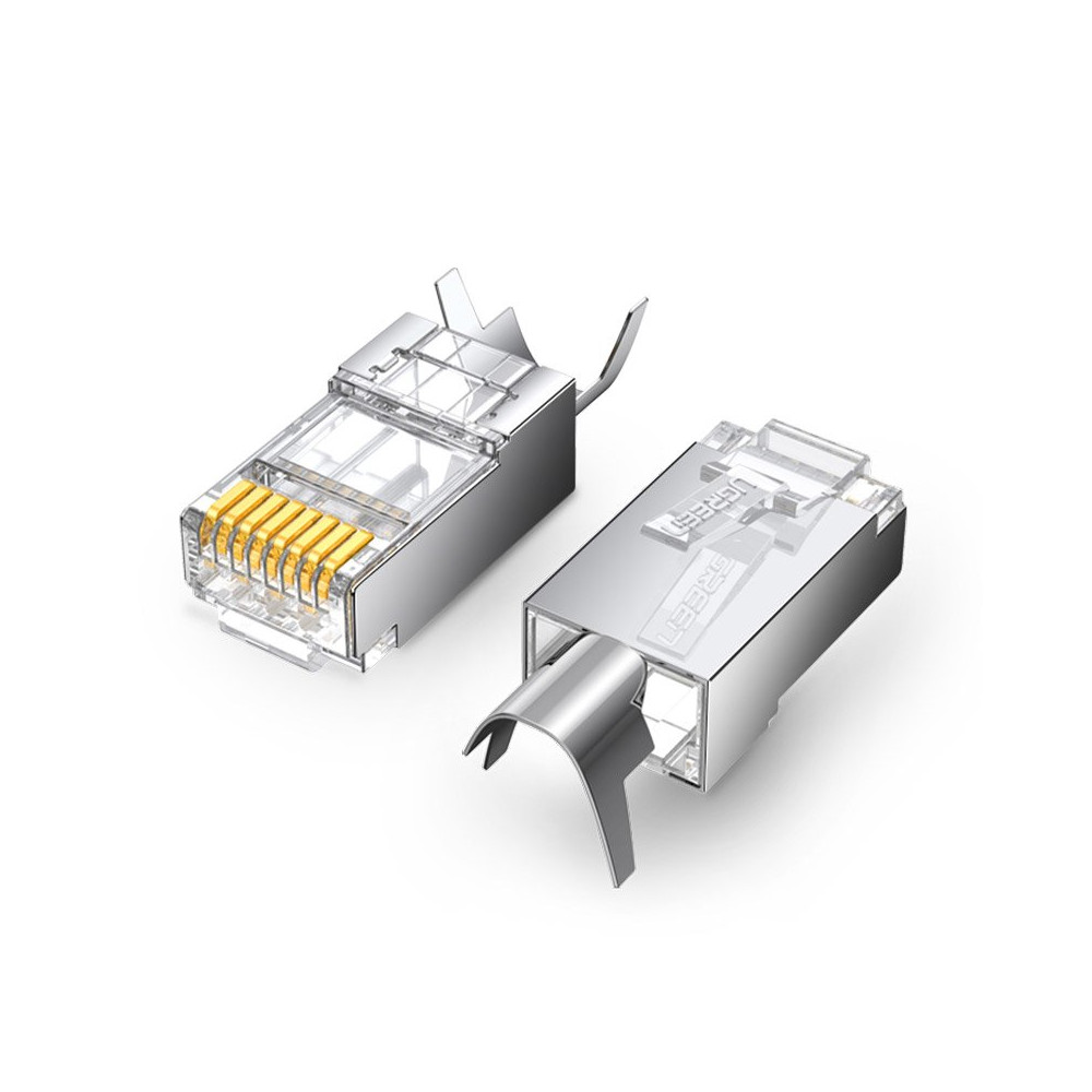 Modular plug RJ45 8P8C CAT 6A / 7 - 10pcs set. Modular plug RJ45 8P8C CAT 6A / 7 - 10pcs set.