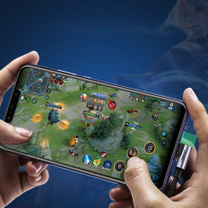 Úhlový kabelový drát v USB (USB-C Quick Farlate 3.0 0.5m šedá