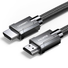 Cabo HDMI Cabo 2.1 8K 4K 3D 48Gbps HDR VRR QMS Allm Earc QFT 2M Cinza