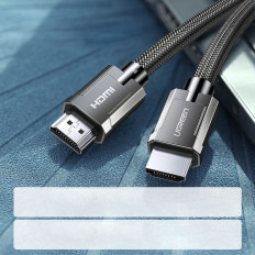 Cabo HDMI Cabo 2.1 8K 4K 3D 48Gbps HDR VRR QMS Allm Earc QFT 2M Cinza
