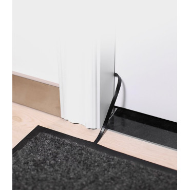 Plokščias pleistras kabelis UTP tinklo kabelis RJ45 CAT 6 1000Mbps 2m juoda