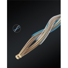 Flat PatchCord Cable UTP Nätverkskabel RJ45 CAT 6 1000Mbps 2m Svart