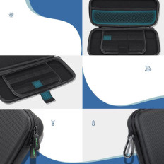 Caja de caja en el interruptor y accesorios de Nintendo 26x12x4cm negro