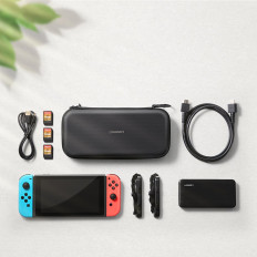 Case box on Nintendo Switch and accessories 26x12x4cm black