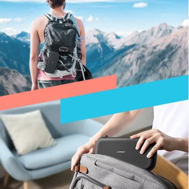 Case box on Nintendo Switch and accessories 26x12x4cm black