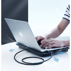 Cable USB 2.0 Male 2m negro alambre