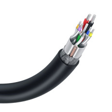 Cable USB 2.0 Male 2m negro alambre