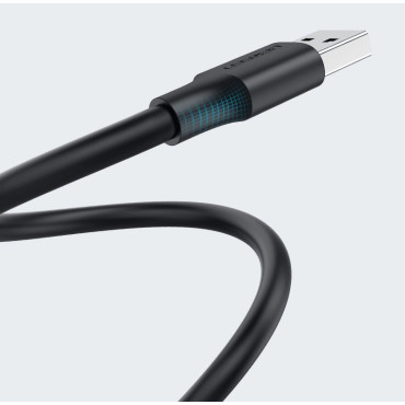 Cable USB 2.0 Male 2m negro alambre
