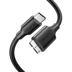 USB-C-kaapeli - Micro USB-B Superspeed 3,0 1m musta