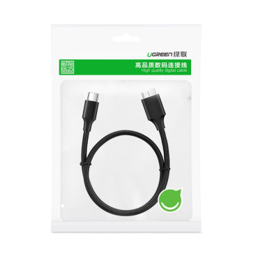USB-C-Kabel - Micro USB-B Superspeed 3.0 1M schwarz
