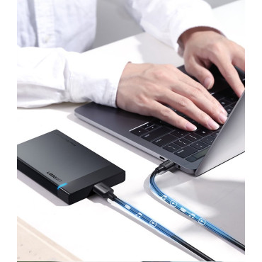 USB-C-kaapeli - Micro USB-B Superspeed 3,0 1m musta