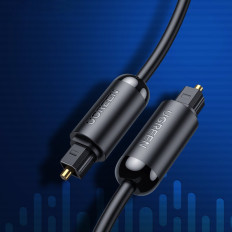 Káblový optický kábel Audio Digitálne vlákno TOSLINK SPDIF 1.5m sivá