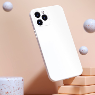 Flexibel gelfodral för iPhone 12 Pro Max flytande silikagelfall Röd