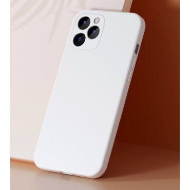 Flexibel gelfodral för iPhone 12 Pro Max flytande silikagelfall Röd