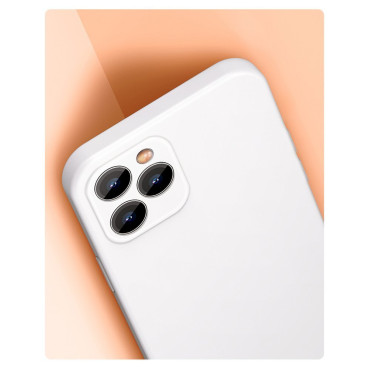 Flexibel gelfodral för iPhone 12 Pro Max flytande silikagelfall Röd