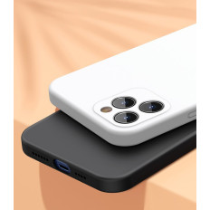 Flexibel gelfodral för iPhone 12 Pro Max flytande silikagelfall Röd