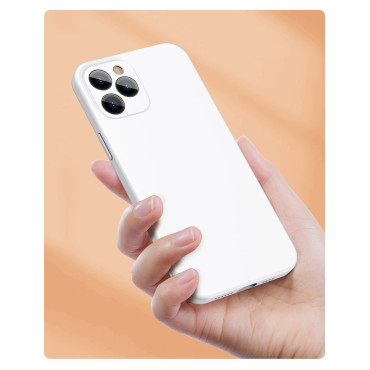 Flexibel gelfodral för iPhone 12 Pro Max flytande silikagelfall Röd