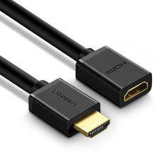 Extension Cable Adhesive HDMI Cable 4K 10.2 Gbps 340MHz 0,5m svart