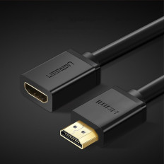 Verlengkabel Lijm HDMI-kabel 4K 10.2 Gbps 340MHz 0,5 M Zwart