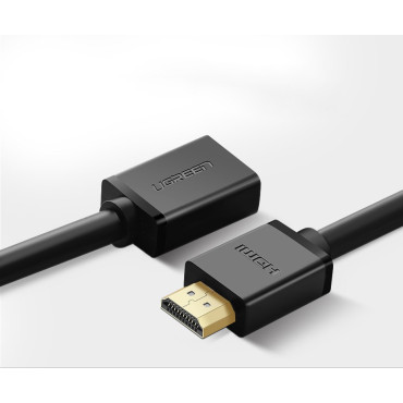 Extension Cable Adhesive HDMI Cable 4K 10.2 Gbps 340MHz 0,5m svart