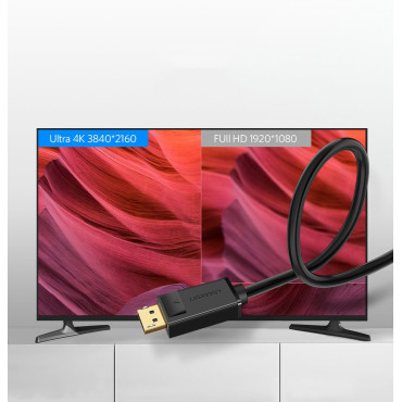 Cabo DisplayPort 1.2 4K Cabo preto 2M