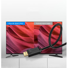 Καλώδιο DisplayPort 1.2 4K 2M Μαύρο καλώδιο
