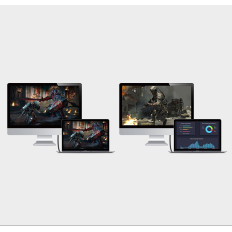 Kábel DisplayPort 1.2 4K 2M fekete kábel