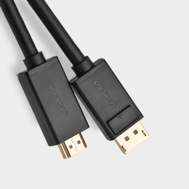 Kabeladapter med DisplayPort på HDMI 4K 30Hz 32 AWG 1.5m svart