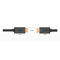 Kabeladapter med DisplayPort på HDMI 4K 30Hz 32 AWG 1.5m svart
