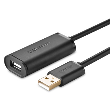 Podaljšek USB 2.0 480Mbps 10M črni kabel