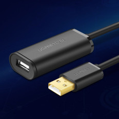 Uitbreidingskabel USB 2.0 480 Mbps 10 M Black Cable