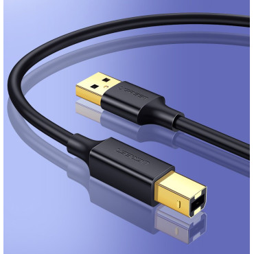Káblový kábel pre tlačiareň USB 2.0 - USB-B 1.5m Čierna
